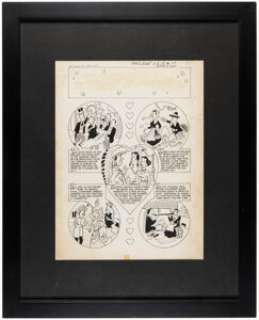 Pines Artist First Love Illustrated #13 Complete 1-Page Story Original Art (Pines, 1951). | Heritage