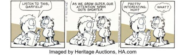 Jim Davis Garfield Daily Comic Strip Original Art dated 6-13-89 (United Feature Syndicate, 1989). | Heritage