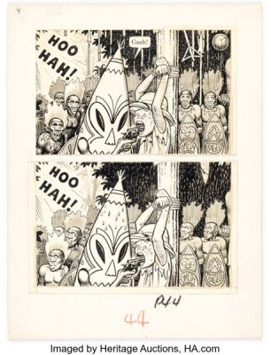 Harvey Kurtzman and Bill (Will) Elder "Goodman Beaver Meets T*rz*n" Story Page 3 Original Art (Warren/McFadden Books, 1961-62). | Heritage