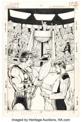 Jerome Moore Star Trek: The Next Generation #2 Cover Original Art (DC, 1989). | Heritage