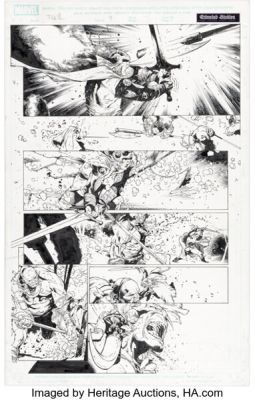 Olivier Coipel and others Thor #9 Story Page 15 Original Art (Marvel, 2008). | Heritage