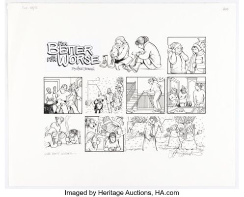 Lynn Johnston For Better or For Worse Sunday Comic Strip Original Art dated 12-28-03 (United Feature Syndicate, 2003). (Total: 2 Original Art) | Heritage