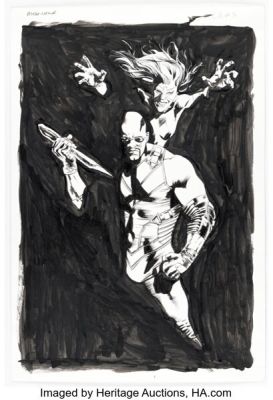 Bryan Hitch Captain Britain and MI13 #5 Cover Original Art (Marvel, 2008). | Heritage