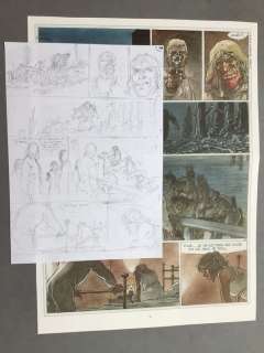 Hermann - Crayonné original - Duke T1 - La Boue et le sang - (2016) | Catawiki