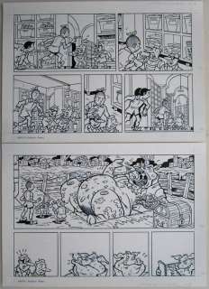 Suske en Wiske - Originele Pagina (p.11) - Juffertje Janboel - 35 x 49 cm. - (2009) | Catawiki