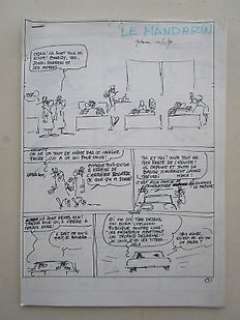 Raoul Cauvin - volledig uitgetekend scénario van 44 pagina‘s - Sammy 26 - Le Mandarin / De Mandarijn - Loose page - (1989)