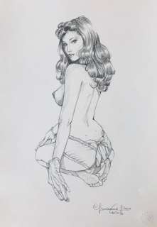 Giovanna Casotto - illustrazione originale a matita - firmata - Loose page (2020) | Catawiki