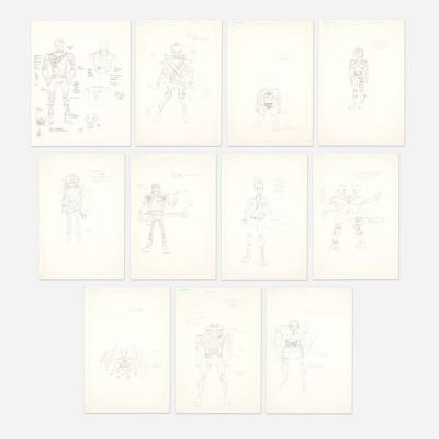 Joe Orlando | Lot 361 - Group of 11 Character Designs Original Art | Landry Pop Auctions