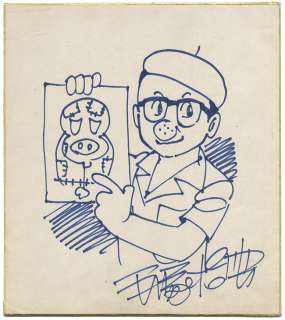 Tezuka Osamu Hand-drawn shikishi "Self-Portrait" | Mandarake (Big Web)