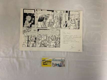 Turk (Philippe Liégeois) - Originele pagina (2 van 4) - Leonardo - Promotieboekje Aquafresh + promoboekje - (1980) | Catawiki