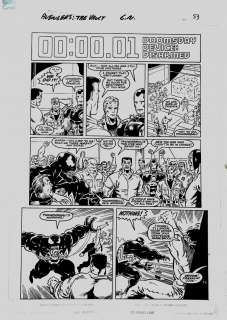 Ron Lim Jim Sanders Iii - avengers: death trap, the vault p 53 (large art) 1991