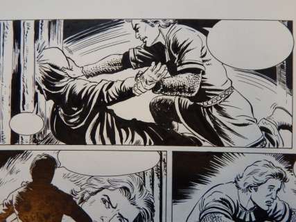 Claus Scholz - De Rode Ridder 239 - Originele pagina (p.4) - De duivelse poppenspeler - Format: 42 x 60 cm. - (2013) | Catawiki