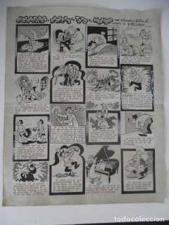 FRANCISCO IBÁÑEZ: PÁGINA ORIGINAL DE LA REVISTA LA RISA DE LOS AÑOS 50. PLANCHAS ORIGINALES.