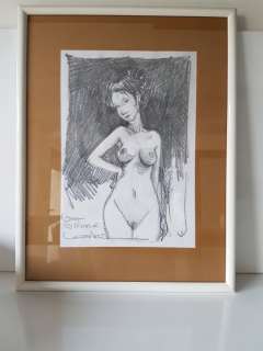 Loisel - Dessin original dédicacé - Nu | Catawiki