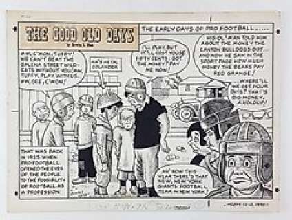 Erwin L. Hess - Original Sunday Panel "The Good Old Days" - Signed - Loose page - First edition - (1970)