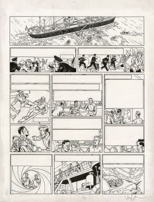 Van Dongen | Blake et Mortimer T. 31 La menace Atlante | Galerie Champaka