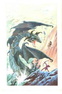 Druillet | Planche couleurs Ã  l’encre de Chine et Ã  la goua… | Banque Dessinée