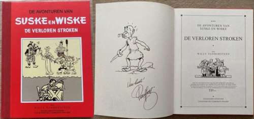 Suske en Wiske - De verloren stroken + tekening van Paul Geerts - Hardcover - First edition - (2013) | Catawiki