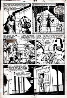 Joe Sinnott Paul Neary - captain america #319 p 10 (captain america & foolkiller, joe sinnott inks! ) 1986