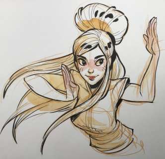 Barbucci, Alessandro - Dessin original couleur - EkhÃ¶ monde miroir | Catawiki