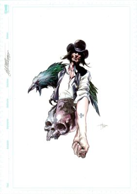 Gabriele Dell’otto | Il Collezionista (pubblicato in “Sergio Toppi – Nero su Bianco”) | Tavole Originali