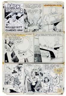 Gray Clarence | Â«Brick BradfordÂ». Encre de Chine sur carton fort pour une | Tessier Sarrou