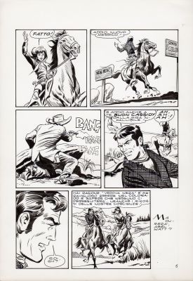 Leone Frollo | La Vedova Nera Episodio n.4 p.5 | Tavole Originali