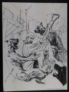 Nathan Never Albo Speciale #23 - Roberto De Angelis - Preliminare di Copertina "Il Predatore" - Firmato - Loose page - (2012) | Catawiki