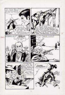 Leone Frollo | La Vedova Nera Episodio n.1 p.9 | Tavole Originali