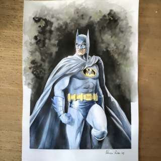Batman - original unpublished illustration Batman, author Fabrizio Russo - First edition