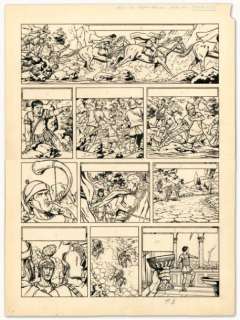 Jacques Martin | ALIX Encre de Chine pour la planche 17 de l’album Les Légions | Millon