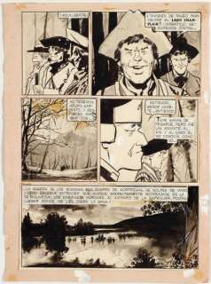 Pratt, Hugo | TICONDEROGA Planche originale à l’encre de Chine et lavis. | Cornette de St Cyr