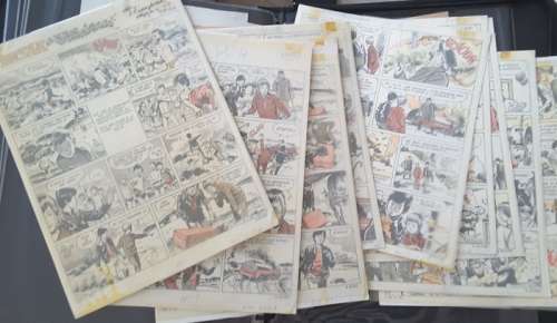 Gloessner, Noël - 10x Planche originale - Les Lionceaux et la valise mystérieuse - (1970) | Catawiki