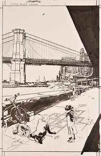 LEON John Paul - DMZ - Couverture originale du Comics "DMZ", Issue 67, 1 of 5, "The Five Nations of New York" - (2011)