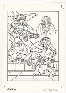 Walter Venturi - Dime Press A. IX n. 2 - Walter Venturi - originale per la 2° di copertina "Legs & May" - Exemplaire unique - (2000)