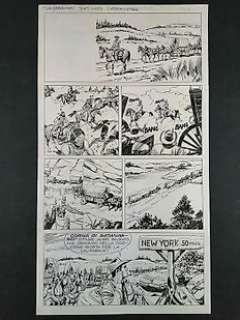 Guglielmo Letteri, Claudio Nizzi | Tex - Letteri, Nizzi - Tav. Origin. Autoconclusiva "Tex: La Carovana" - Page volante - Exemplaire unique | Catawiki