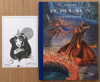 Luguy / Léturgie | Percevan T15 - TL Le Huitième Royaume + 4x ex-libris + dessin original - C - TL - Cartonné - EO (2013) | Catawiki