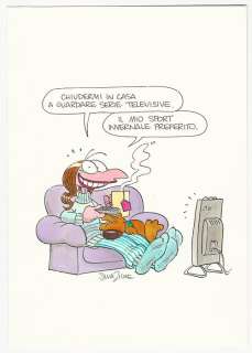 Silvia Ziche | La Vita secondo Lucrezia - Silvia Ziche - illustrazione originale "Chiudermi in Casa" - Exemplaire unique - (2018) | Catawiki