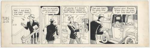 Frank King | King  Gasoline Alley Original Daily Strip  11/13/1956 NO RESERVE! | Russ Cochran
