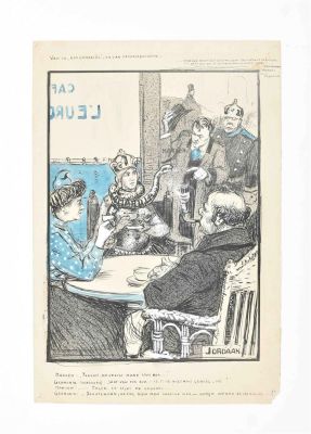 Dessin politique de Jordaan, L.J. « De la “Boa Camarilla” et du patriotisme » | Comic Art Masters