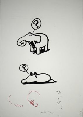 PAZIENZA ANDREA - Elephant and mouse from ‘Il Male’ | Capitolium Art