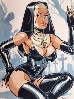 Meynet, Félix | Meynet, Félix - Dessin original couleur - Gothique | Catawiki