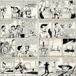 Breysse, Frédéric-Antonin | Oscar Hamel et Isidore / Oscar en Isidoor - Originele pagina (p.10) - L’oncle du Tchad / De Geheimzinnige Gids - (1949) | Catawiki