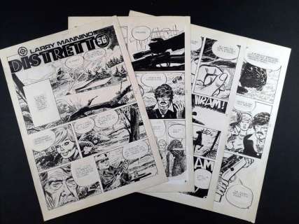 Angel Lito Fernandez | Larry Mannino: Distretto 56 - Angel Lito Fernandez - 10xTavole Originali "Il Ritorno" - Episodio Completo - Page volante - Exemplaire unique | Catawiki
