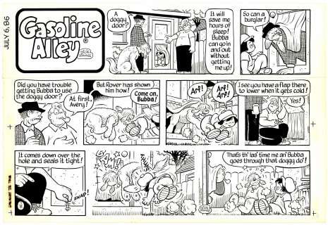Dick Moores | Moores - Gasoline Alley Sunday Page 7/6/1986 NO RESERVE! | Russ Cochran