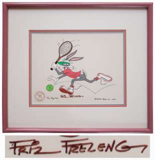 Bugs Bunny Limited Edition Hand-Painted Cel Signed by Legendary Animator Friz Freleng | Nate Sanders