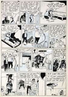 Tillieux | Marc Jaguar, planche n°11 Ã  l’encre de Chine… | Millon