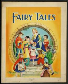 Ev Abbott (1899 - 1980) | EV Abbott - Originele gouache op board - Cover-illustratie - ’Fairy Tales’ - (1953) | Catawiki