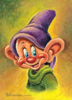 Joan Vizcarra | DOPEY [Snow White and the Seven Dwarfs] - Acrylic Painting - Joan Vizcarra - Original Art | Catawiki