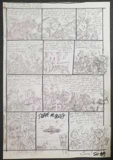 Tarrin, Fabrice | Tarrin, Fabrice - Planche originale crayonnée - Une Aventure de Spirou par... T3 - Le Tombeau des Champignac - (2007) | Catawiki